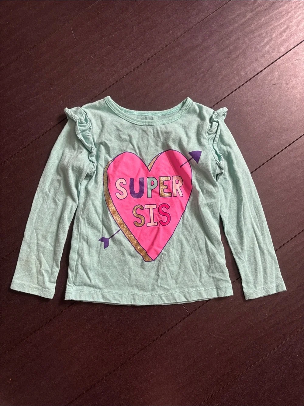 Carter's LOVE, Super Sis & hearts Long-Sleeve Tops 3T